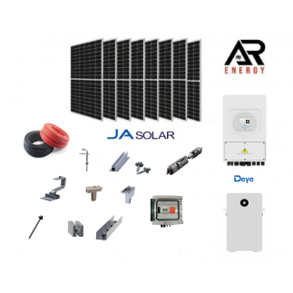 Kit Hibrid Monofazat DEYE - 8 kW + Baterie - 16kWh