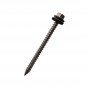 Șurub autofiletant tablă 6,3x80 mm inox A2 cu șaibă EPDM