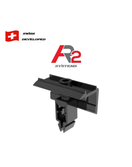 Clema capat cu clipsare (Negru)