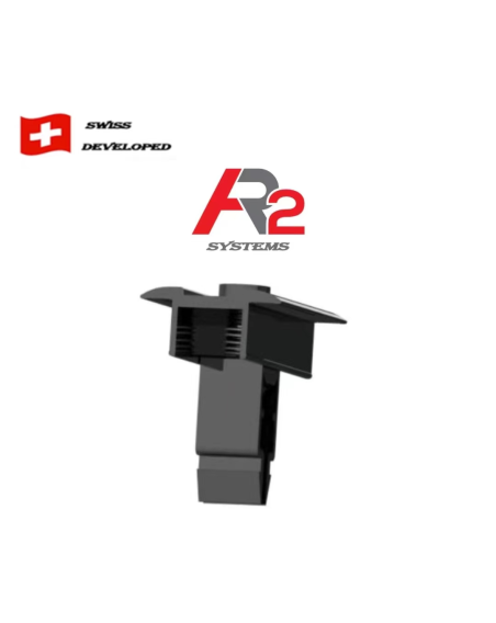 Clema intermediara cu clipsare (Negru)