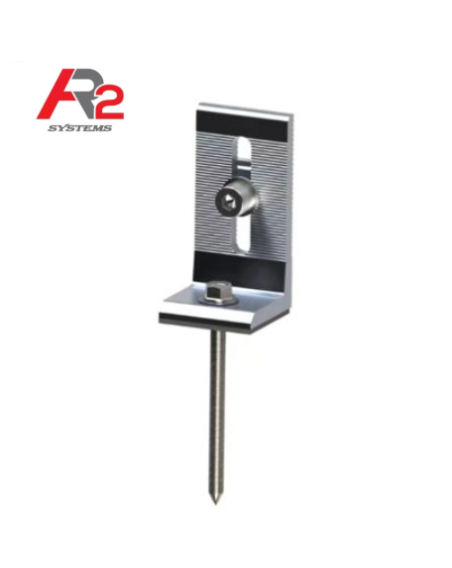 Placa L -  cu cauciuc și șurub autofiletant